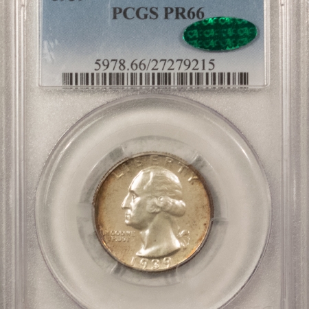 CAC Approved Coins 1939 PROOF WASHINGTON QUARTER – PCGS PR-66, PRETTY PREMIUM QUALITY CAC APPROVED!
