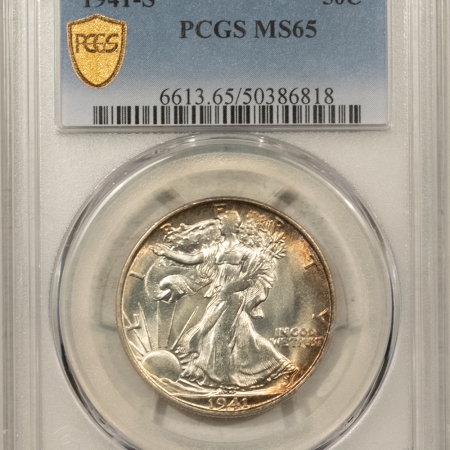 New Certified Coins 1941-S WALKING LIBERTY HALF DOLLAR – PCGS MS-65, LOOKS MS-66! GORGEOUS AND PQ!