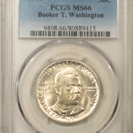 New Certified Coins 1947 BOOKER T WASHINGTON COMMEMORATIVE HALF DOLLAR PCGS MS-66 ORIGINAL, LUSTROUS