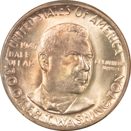 New Certified Coins 1947-D BOOKER T WASHINGTON COMMEMORATIVE HALF DOLLAR – PCGS MS-66+ PRETTY GEM!