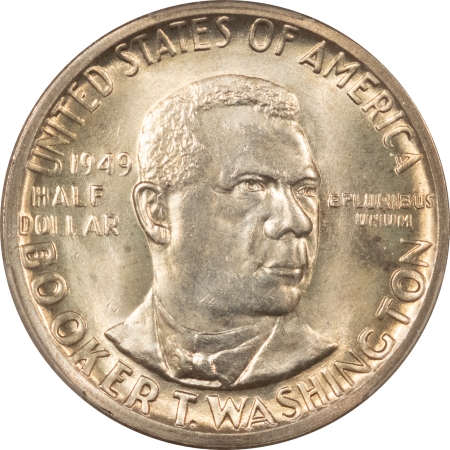 New Certified Coins 1949-D BOOKER T. WASHINGTON COMMEMORATIVE HALF DOLLAR – PCGS MS-66, SUPERB & PQ!