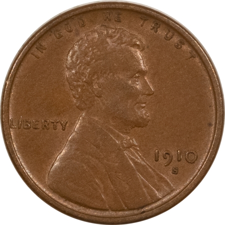 Lincoln Cents (Wheat) 1910-S LINCOLN CENT – UNCIRCULATED, BROWN & CHOICE!