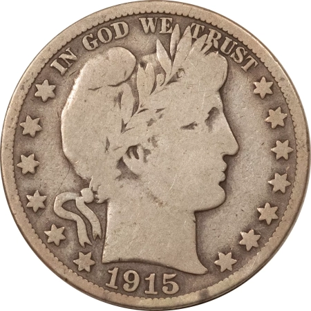 New Store Items 1915-S BARBER HALF DOLLAR – PLEASING CIRCULATED EXAMPLE! NICE!