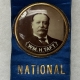 Other Collectibles 1960 NIXON 1″ LITHO BUTTON ON A GRAPHIC EMBROIDERED HAWTHORNE, NJ RIBBON-nr MINT