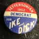 Political 1884 JAMES BLAINE 1 1/2″ x 2″ EMBOSSED WHITE METAL BADGE, SCARCE & NEAR-MINT