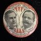 Political 1920 JAMES COX-TRIO OF 1/2″ CELLO “JIM COX” BUTTONS IN RED, WHITE & BLUE-MINT!