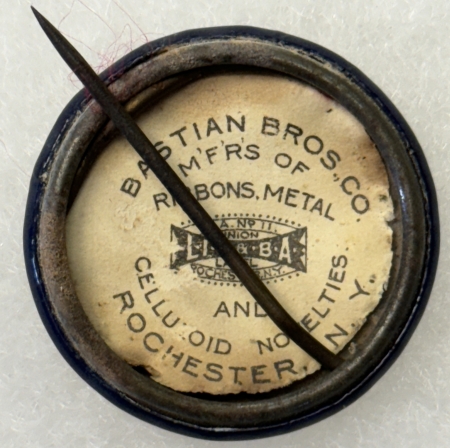 Other Collectibles 1908 TAFT-SHERMAN 1 1/4″ GRAPHIC JUGATE, BASTIAN BROS BACK-PAPER, RARE & MINT!