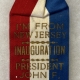Political 1956 NIXON (AS VP) 3″ X 1 3/4″ OVAL “NIXON PARTY GUEST” CELLO BUTTON/RIBBON-MINT