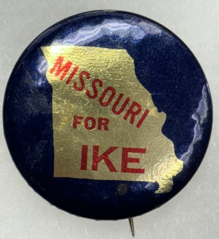 Other Collectibles 1952 EISENHOWER 1 1/4″ CELLO CAMPAIGN BUTTON, “MISSOURI FOR IKE”-SCARCE, nr-MINT