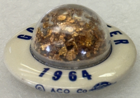 Other Collectibles 1964 BARRY GOLDWATER 1 1/4″ CELLO, BUBBLE W/ GOLD FLAKES, POPULAR, NR-MINT!