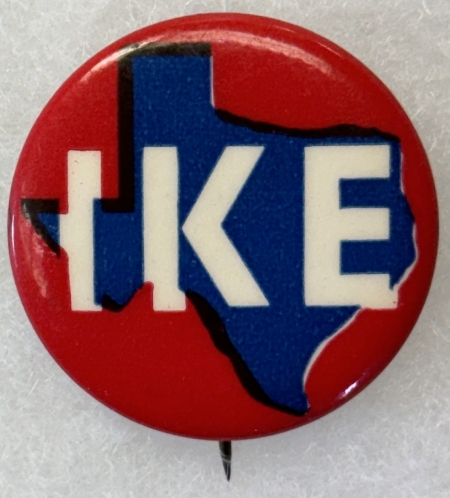 Other Collectibles 1956 EISENHOWER 1 1/4″ CELLO BUTTON, “IKE” ON A MAP OF TEXAS-SCARCE & MINT!