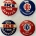 Other Collectibles 1958 EISENHOWER 7/8″ CELLO, LOT OF 4 DIFFERENT SCARCE IKE MID-TERM BUTTONS-MINT!