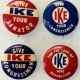 Other Collectibles JOHN KENNEDY 1 3/4″ CELLO BUTTON & LANCASTER CO. PA INAUGURAL RIBBON-RARE & MINT