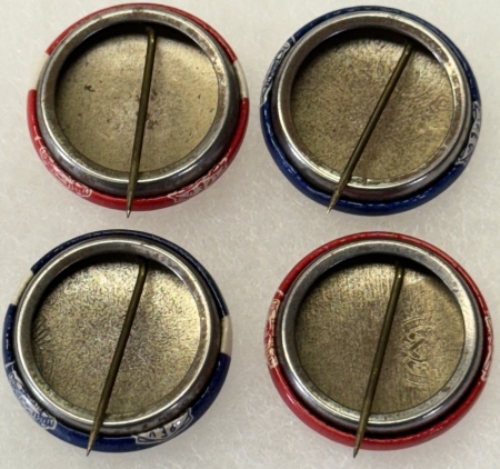 Other Collectibles 1958 EISENHOWER 7/8″ CELLO, LOT OF 4 DIFFERENT SCARCE IKE MID-TERM BUTTONS-MINT!