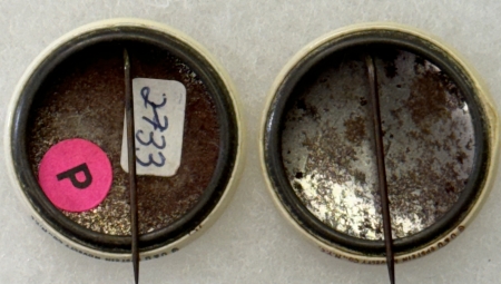 Other Collectibles 1940 WILLKIE PAIR, FOR FIRST LADY-EDITH WILLKIE 1 1/4″ BROWN & BLACK-BOTH MINT!