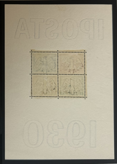 Stamps & Philatelic Items GERMANY SCARCE #B-33 1930 IPOSTA SOUVENIR SHEET, MOG-NH, MICHAEL CAT-1600 euros!