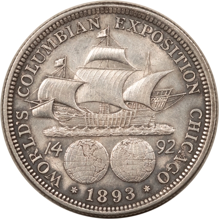 Silver Commems 1893 COLUMBIAN COMMEMORATIVE HALF DOLLAR – UNCIRCULATED!