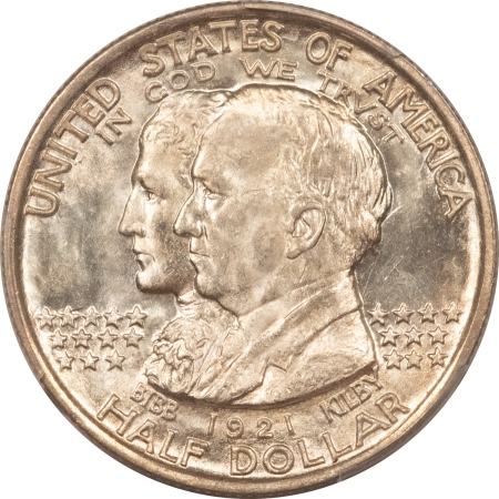Silver 1921 ALABAMA COMMEMORATIVE HALF DOLLAR – PCGS MS-66, FROSTED HIGHLIGHT, PQ++!