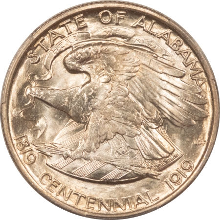 Silver 1921 ALABAMA COMMEMORATIVE HALF DOLLAR – PCGS MS-66, FROSTED HIGHLIGHT, PQ++!