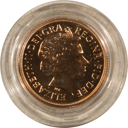 Bullion 2013 GREAT BRITAIN QUEENS CORONATION 60TH CELEBRATION SOVEREIGN .2354OZ GOLD GEM