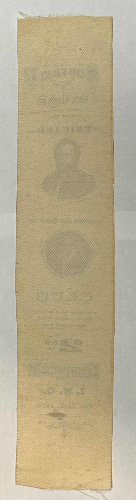 Political 1879 U.S. GRANT PRESIDENTIAL HOPEFUL 14″ SILK RIBBON-GRAPHIC/GREAT MESSAGE/RARE!