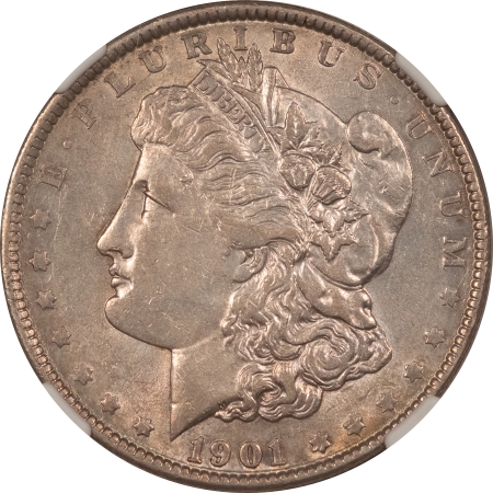 Morgan Dollars 1901 $1 MORGAN DOLLAR – NGC AU-55, SMOOTH, TOUGH DATE!