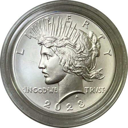 Silver Commems 2023 PEACE SILVER DOLLAR COMMEMORATIVE, GEM UNCIRCULATED IN ORIGINAL PKG, FRESH