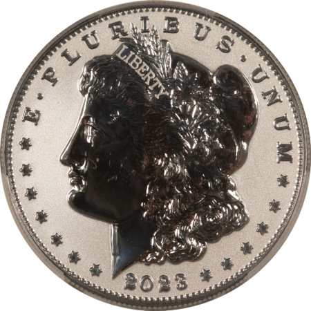 Silver Commems 2023-S MORGAN & PEACE DOLLAR SILVER COMMEM 2 COIN REVERSE PROOF SET, GEM W/ OGP