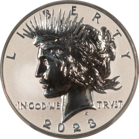 Silver Commems 2023-S MORGAN & PEACE DOLLAR SILVER COMMEM 2 COIN REVERSE PROOF SET, GEM W/ OGP