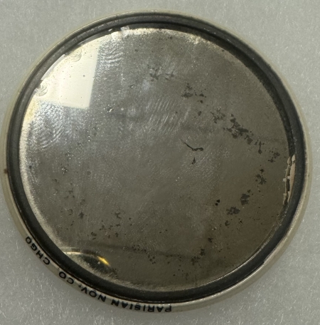 Political 1908 1 1/4″ WM H. TAFT SEPIA CELLULOID CAMPAIGN BUTTON-UNUSUAL POSE; near-MINT!
