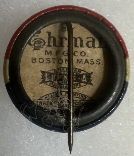 Political 1912 WILSON-MARSHALL 7/8″ JUGATE CELLULOID CAMPAIGN BUTTON, GRAPHIC & near-MINT!