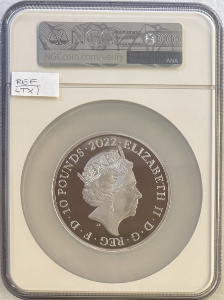World Certified Coins 2022 BRITISH MONARCHS 10 OZ KING EDWARD VII-NGC PF 70 ULTRA CAMEO-FIRST RELEASES