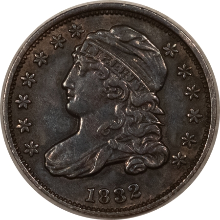 Capped Bust Dimes 1832 CAPPED BUST DIME – HIGH GRADE EXAMPLE WITH OLD CLEANING!