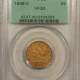 $5 1885 $5 LIBERTY GOLD HALF EAGLE – PCGS MS-63, FLASHY, SEMI-PL & PREMIUM QUALITY!