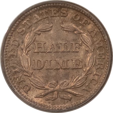 Liberty Seated Half Dimes 1850 SEATED LIBERTY HALF DIME – PCGS MS-64, FRESH & OLD GREEN HOLDER!