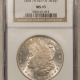 Morgan Dollars 1878 7/8TF $1 MORGAN DOLLAR, STRONG – PCGS MS-64, WHITE!