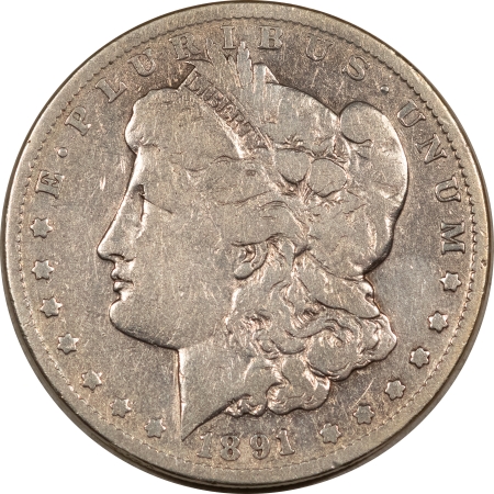 Morgan Dollars 1891-CC $1 MORGAN DOLLAR – LOW GRADE, CIRCULATED! CARSON CITY!