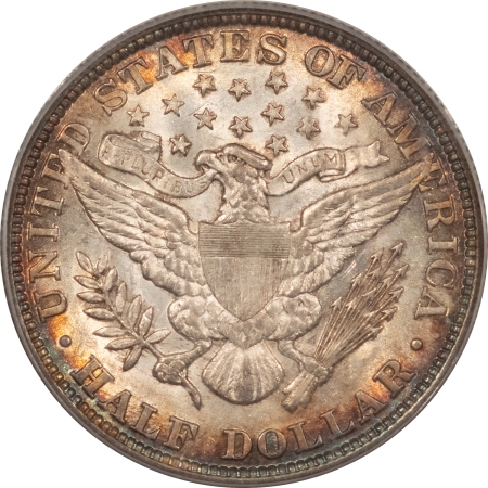 Barber Halves 1892 BARBER HALF DOLLAR – PCGS AU-58, FIRST YEAR TYPE!