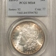 Morgan Dollars 1900-S $1 MORGAN DOLLAR – PCGS MS-64 PL PROOFLIKE, OLD GREEN HOLDER, PQ & TOUGH!