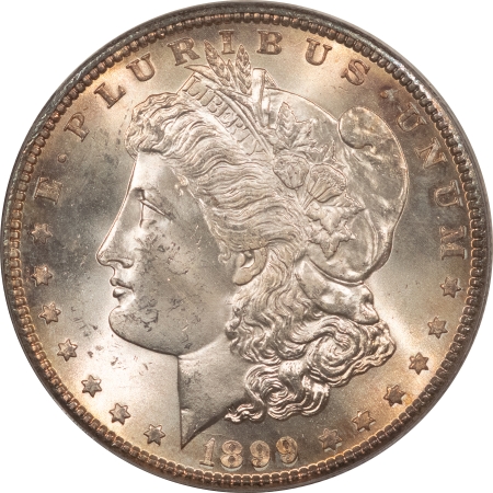 Morgan Dollars 1899-S $1 MORGAN DOLLAR – PCGS MS-64, FRESH LUSTROUS & ATTRACTIVE!