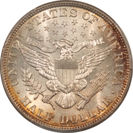 Barber Halves 1900 BARBER HALF DOLLAR – PCGS AU-58, LOOKS 62! PREMIUM QUALITY!