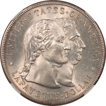 New Certified Coins 1900 $1 LAFAYETTE COMMEMORATIVE SILVER DOLLAR – NGC MS-64 FLASHY ORIGINAL WHITE!