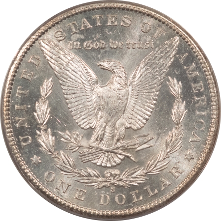Morgan Dollars 1900-S $1 MORGAN DOLLAR – PCGS MS-64 PL PROOFLIKE, OLD GREEN HOLDER, PQ & TOUGH!