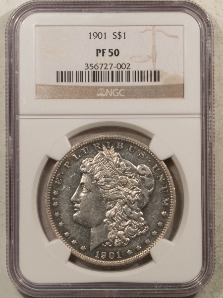 Morgan Dollars 1901 PROOF MORGAN DOLLAR – NGC PF-50 MINTAGE 813! TOUGH AFFORDABLE PROOF MORGAN!