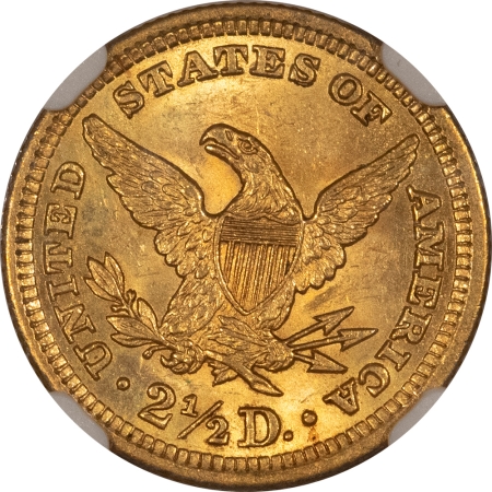 $2.50 1904 $2.50 LIBERTY GOLD QUARTER EAGLE – NGC MS-64, PREMIUM QUALITY!