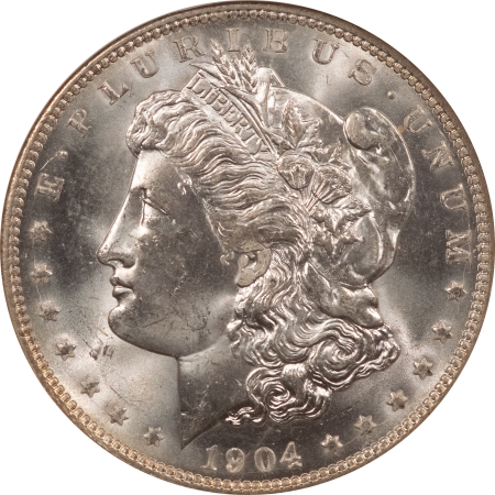 Morgan Dollars 1904-O $1 MORGAN DOLLAR – NGC MS-65 BLAST WHITE GEM!