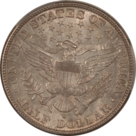 Barber Halves 1905-S BARBER HALF DOLLAR – PCGS MS-63, VERY SCARCE AND CHOICE!