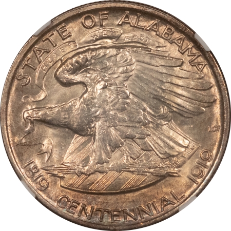 New Certified Coins 1921 2×2 ALABAMA COMMEMORATIVE HALF DOLLAR – NGC MS-65, PRETTY GEM!