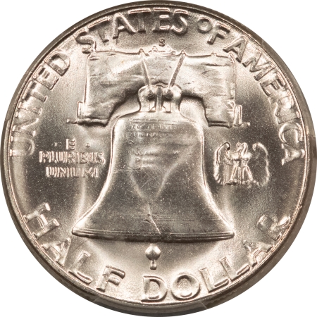 Franklin Halves 1954-S FRANKLIN HALF DOLLAR – PCGS MS-64 FBL, BLAST WHITE! PREMIUM QUALITY!