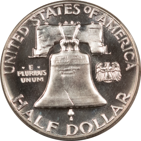 Franklin Halves 1956 PROOF FRANKLIN HALF DOLLAR TY 2 – PCGS PR-68, LOOKS CAMEO, PREMIUM QUALITY!